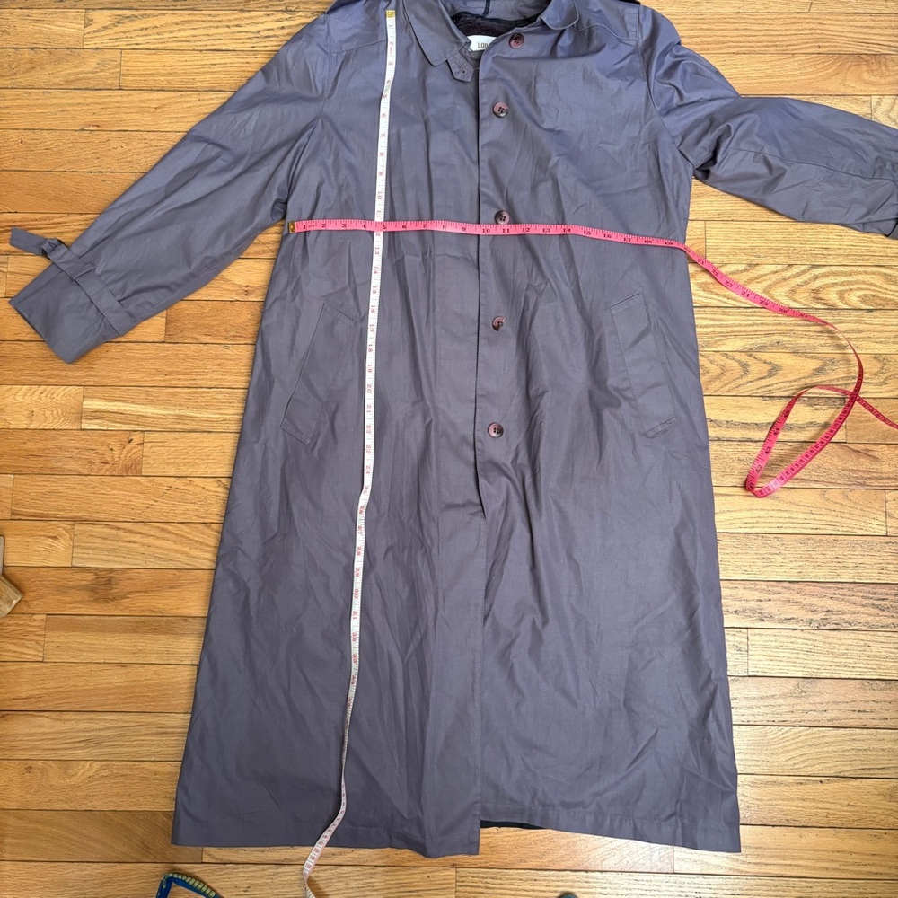 Women's Purple trench Coat - Picture 5 of 10